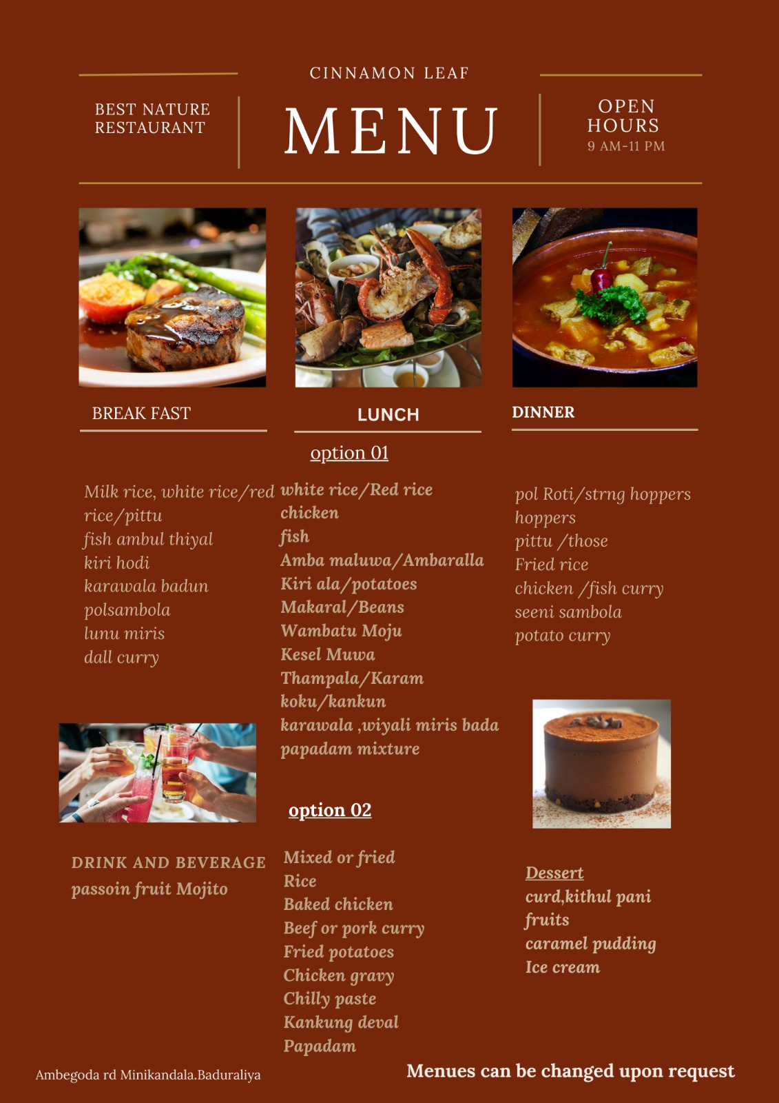 Food Menu